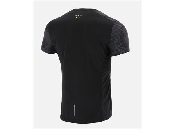 Run Zephiro Sean BLK S Sømløs løpe t-skjorte til herre 
