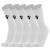Macron Fixed Sokker 5 pk WHT XS Sportssokker i bomullsmiks - Unisex 